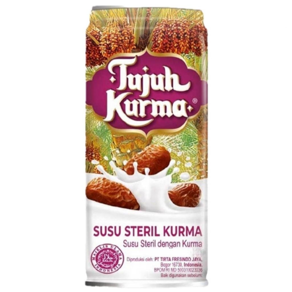 [ 24 Pcs ] Tujuh Kurma Susu Steril Dengan Kurma 189ml