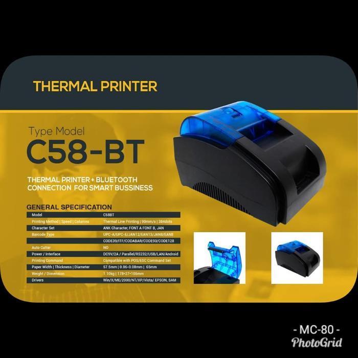 HARGA TERBAIK - BRI LINK MOKA POS PRINTER BLUETOOTH ANDROID (MOKAPOS BRILINK)