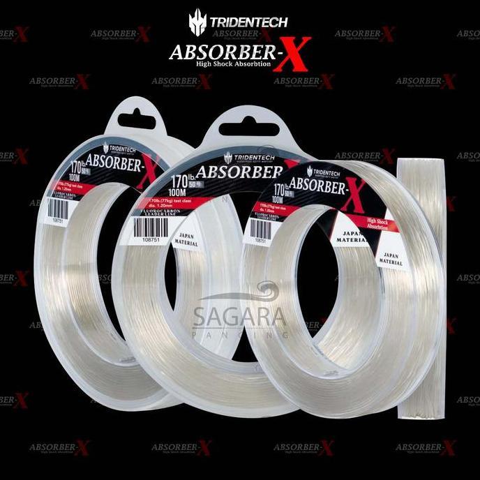 Primafish- Shock Leader Fluorocarbon Tridentech Absorber-X | Senar Pancing