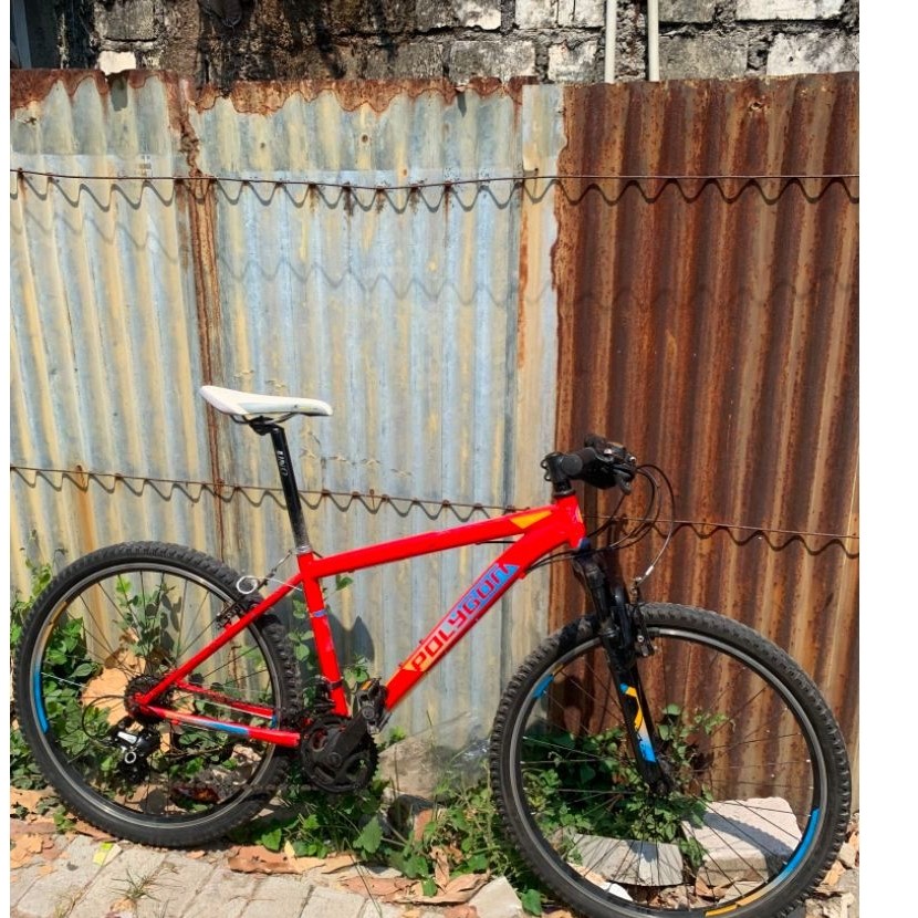 sepeda sloopy Polygon monarch 2 besi roda 26 bekas 3x7speed
