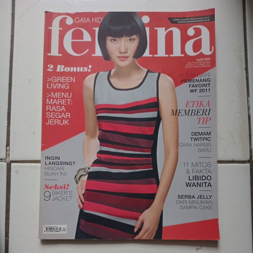 Majalah Femina edisi Maret 2012 (bekas)