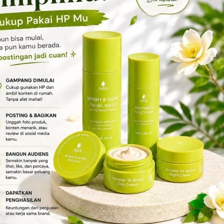 ORIGINAL NBS BOOSTER BARU 3X ACTIVE ULTIMATE NEW EXTRA GLOW BOSTER BARU PAKET EXTRA GLOW ACNE UNTUK 