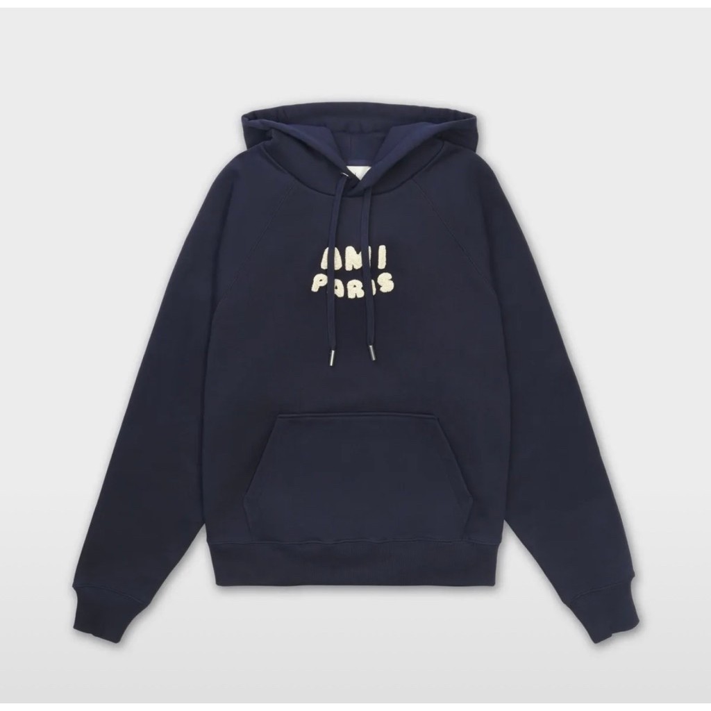 (READY) Ami Paris Logo Patch Hoodie