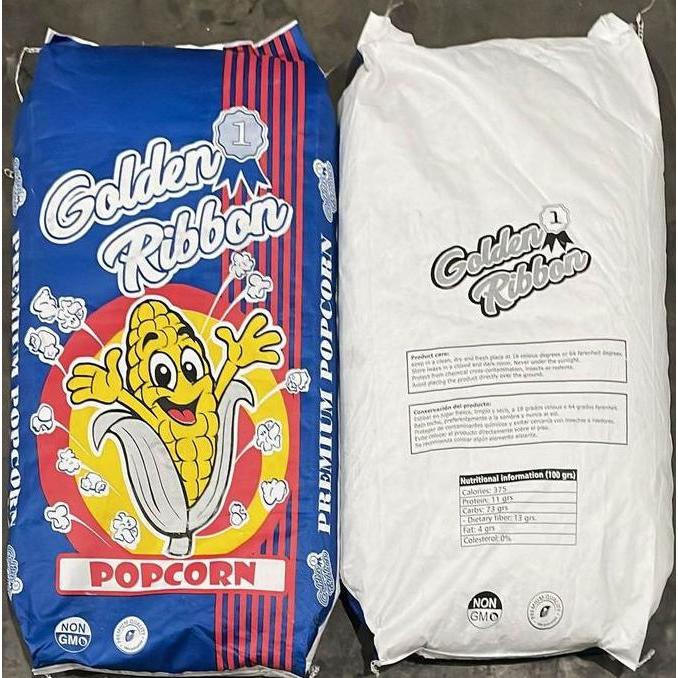 Barifakah99 - Golden Ribbon Jagung Popcorn Mentah 1 Karung 50 lbs Asli Argentina Makanan Ringan Orga