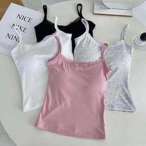 Promo Tank Top Bra Lace Knit Inner Cup Bra Wanita Tanktop Panjang Bra Wanita 115