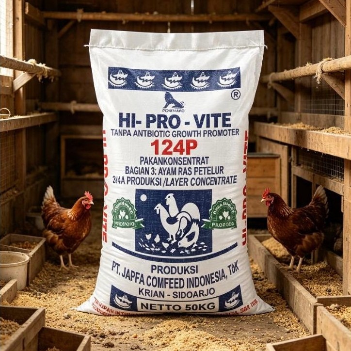 Konsentrat 124p pakan ayam petelur konsentrat 15 kg