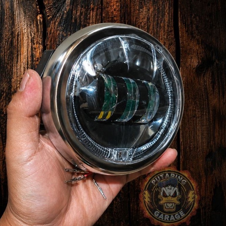 Daymaker C70 reflektor depan Honda c70 Daymeket LED Lampu depan honda c50 c70 c90 Led DAYMAKER