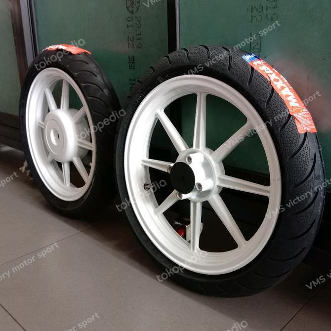 VIRALL VELG AXIO PALANG 8  MOTORCYCLEMIO VARIO BEAT PLUS BAN PAKET VELG BAN //