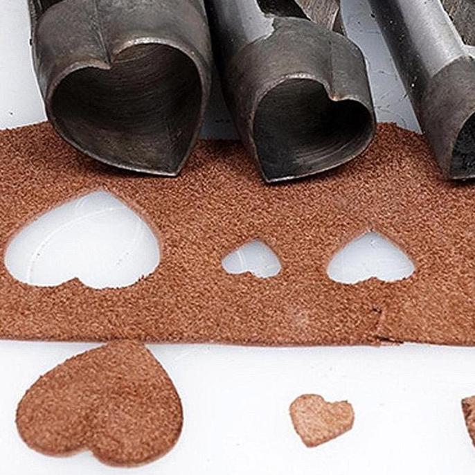 Plong Love Kulit 3Mm - Love Shape Punch Leather