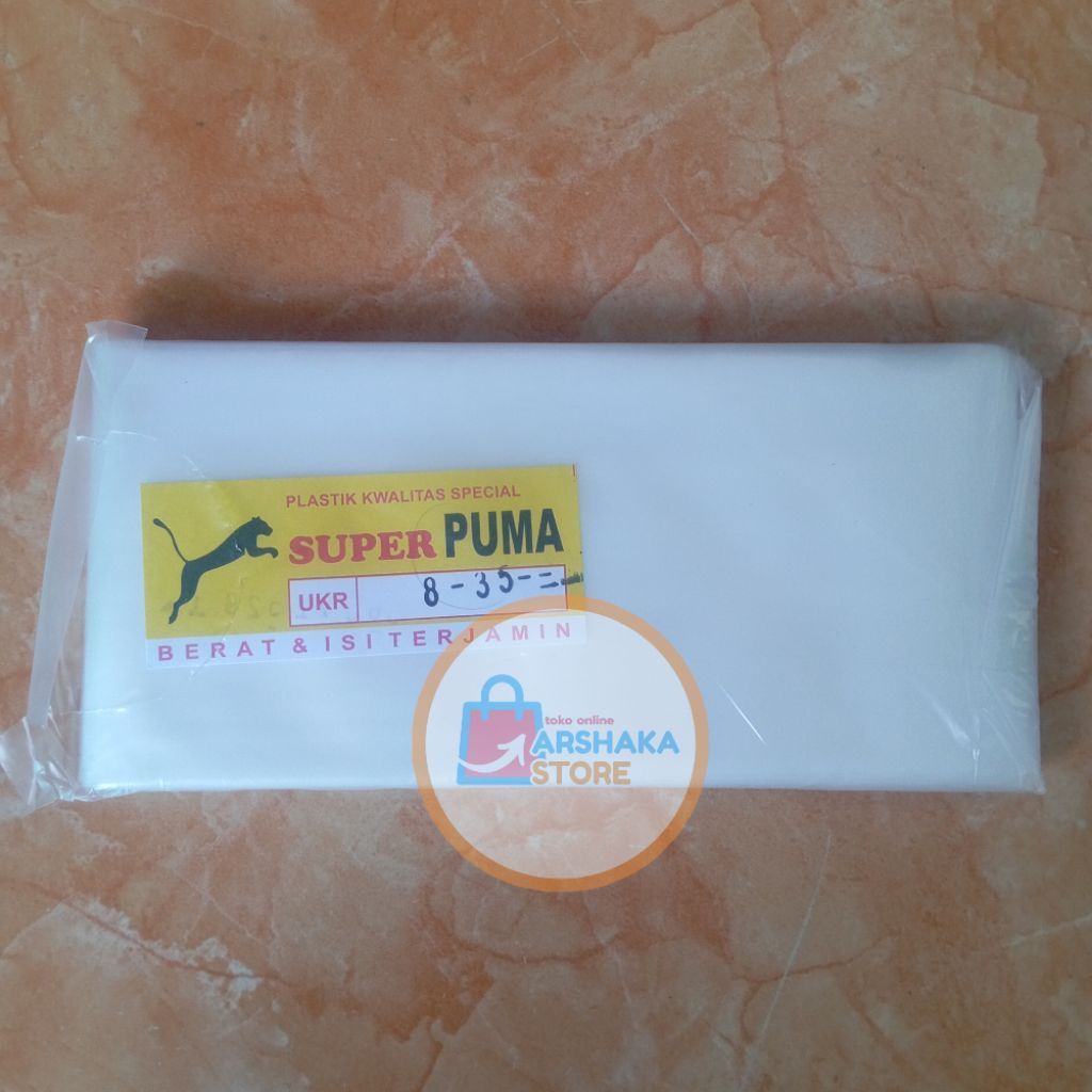 Plastik PE PUMA 8x35/Plastik Es Batu Panjang 8x35cm/Plastik Es Panjang