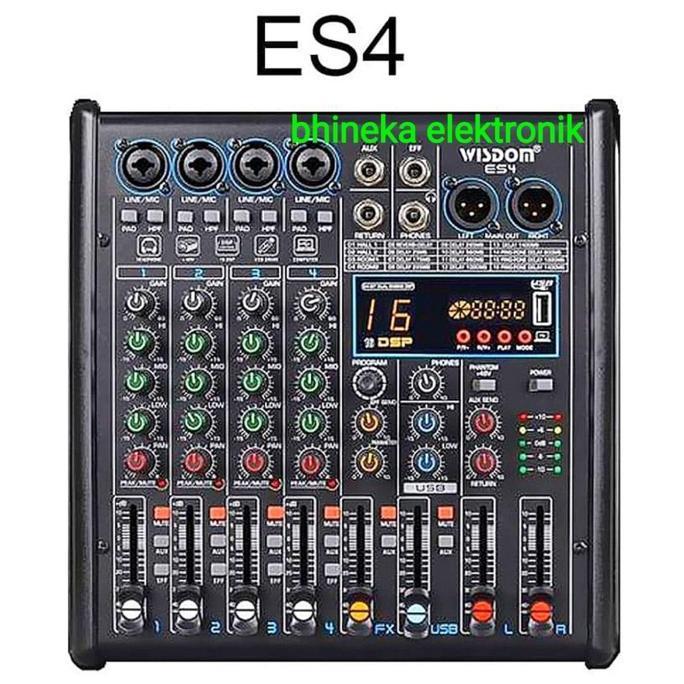 Cenetstore33 - Mixer Wisdom Es4 / Es 4 Mixer 4 Channel Original