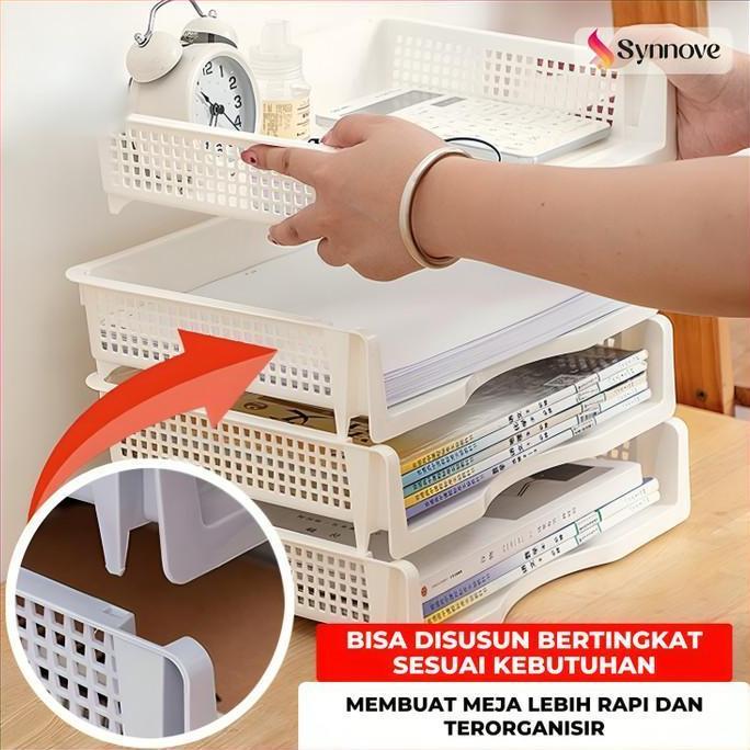 Document Tray Desk Storage Rak File Dokumen Kantor Rak Susun Dokumen