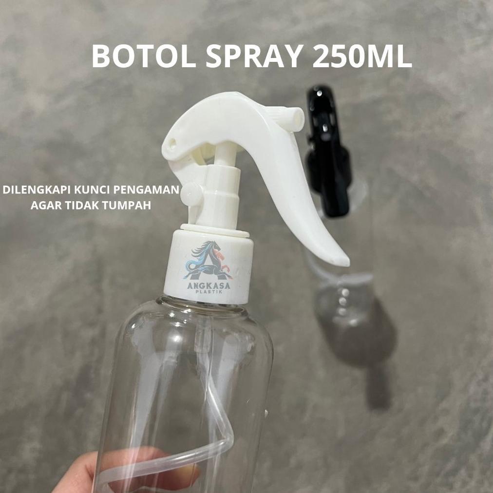 terlaris botol trigger bebek 250ml / botol spray parfume 250ml / botol pet plastik 250ml / botol ang