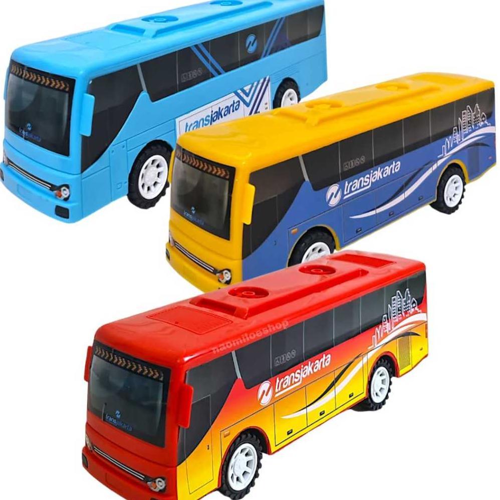 Busway trans jakarta mainan bus transjakarta besar mainan bis anak edukasi - mainan busway anak mura