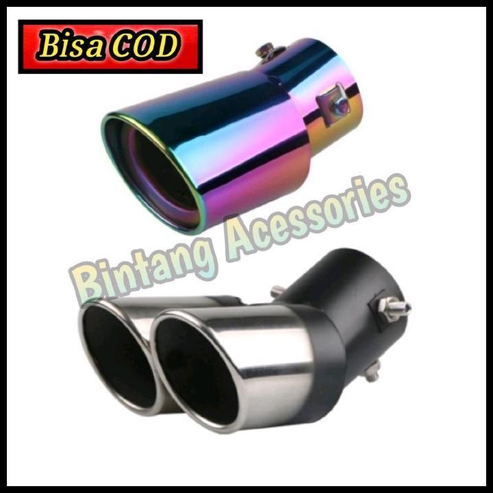DISKON MUFFLER UJUNG PIPA KNALPOT MOBIL KIJANG KAPSUL 