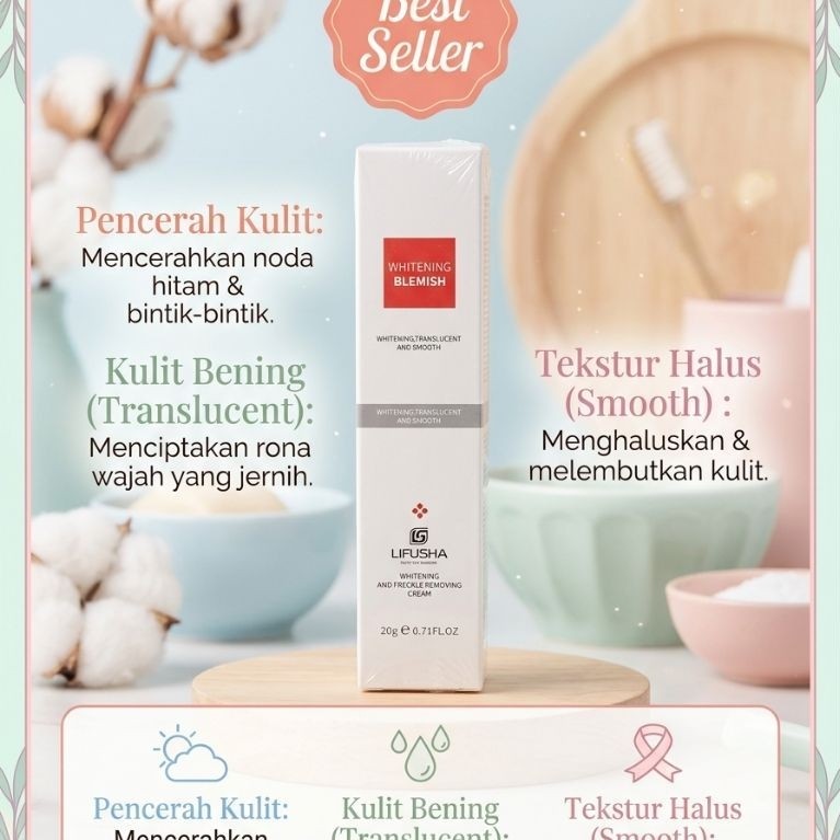 Krim Pemutih Wajah Youbuy 20g - Mencerahkan & Menghilangkan Flek Hitam