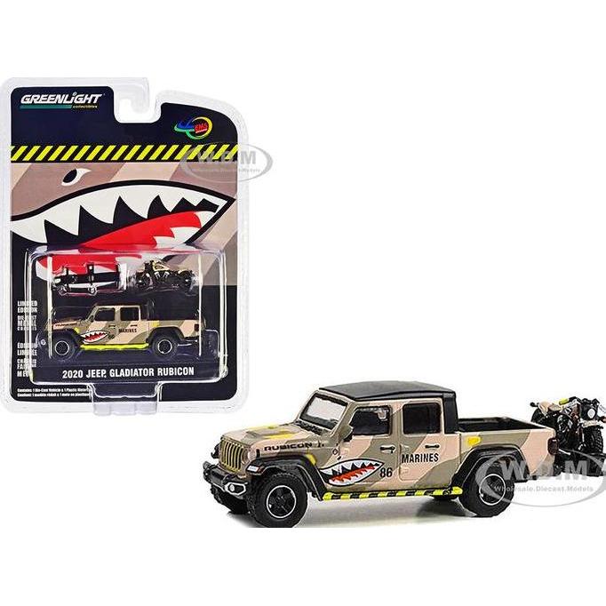 51525 Greenlight 2020 Jeep Gladiator Rubicon Pickup Truck Desert