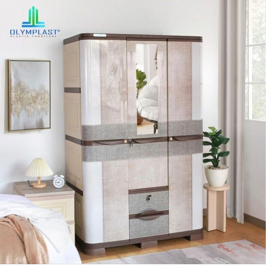 Lemari pakaian plastik Olymplast / Olymplast Lemari Pakaian 3 Pintu SCOC  / lemari plastik / Lemari 