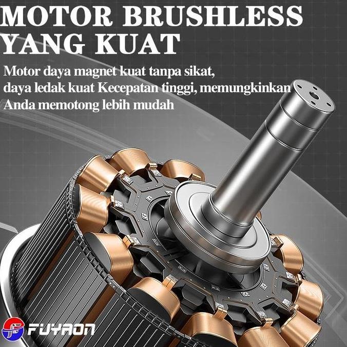 Sale Gerinda Baterai Brushless 24V Mesin Gerinda Cordless Angle Grinder Tangan Multifungsi Untuk Pot