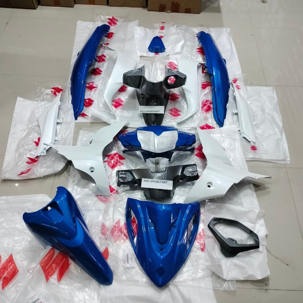 paket full body bodi halus set biru body belakang spakbor depan batok depan dasi putih sayap tutup a