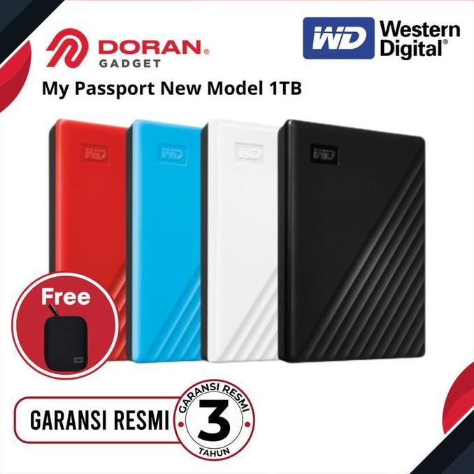 HARGA DISC - WD My Passport 1TB New Model USB 3.2 HD HDD / hardisk external 1 tera