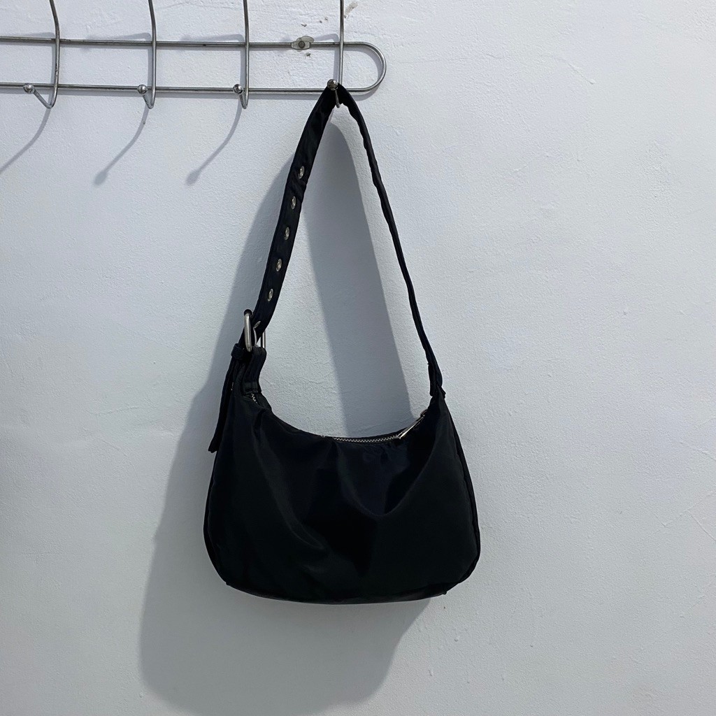 OHSOME - Tas Bahu Egradable Underarm Bag Shoulder Bags Black