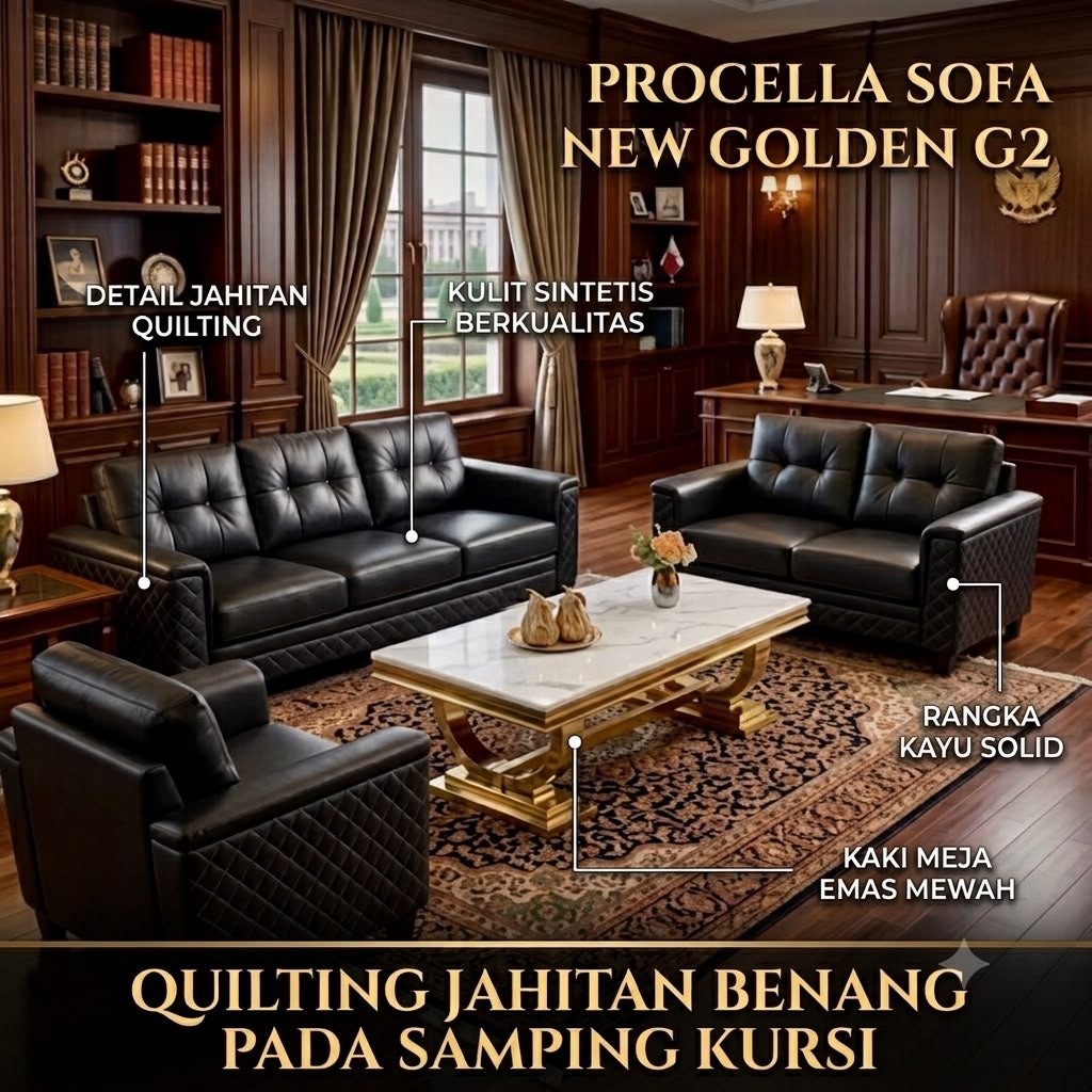 Sofa Minimalis Procella New Golden Kursi Tamu Procella Sofa Olympic Procella New Golden G2