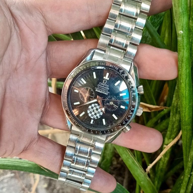 Jam Tangan Omega Speedmaster Matic Chorometer Racing