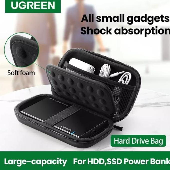 TERBARU - Ugreen Case Storage Hardisk Powerbank - Ugreen Hard Case Eva Gadget