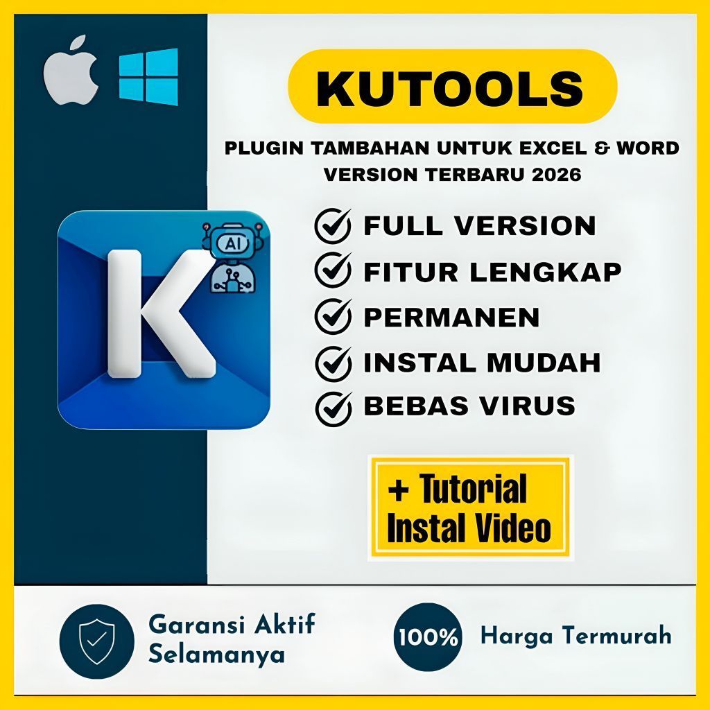 Kutools 2026 For Word / Excel / Outlook Full Version Lifetime Permanen Windows