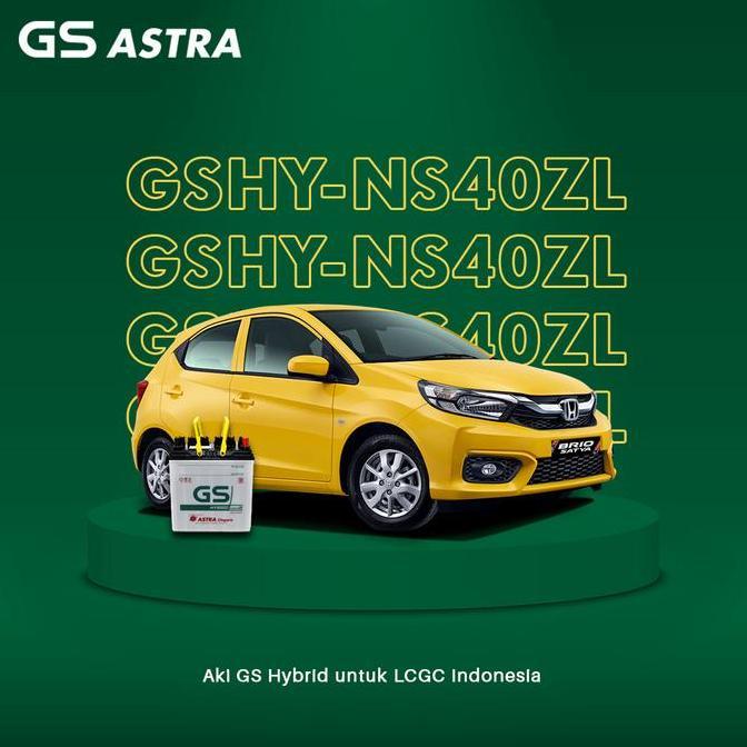 GS Astra NS40ZL Aki Mobil Honda Brio GS Hybrid 36B20L (35Ah)