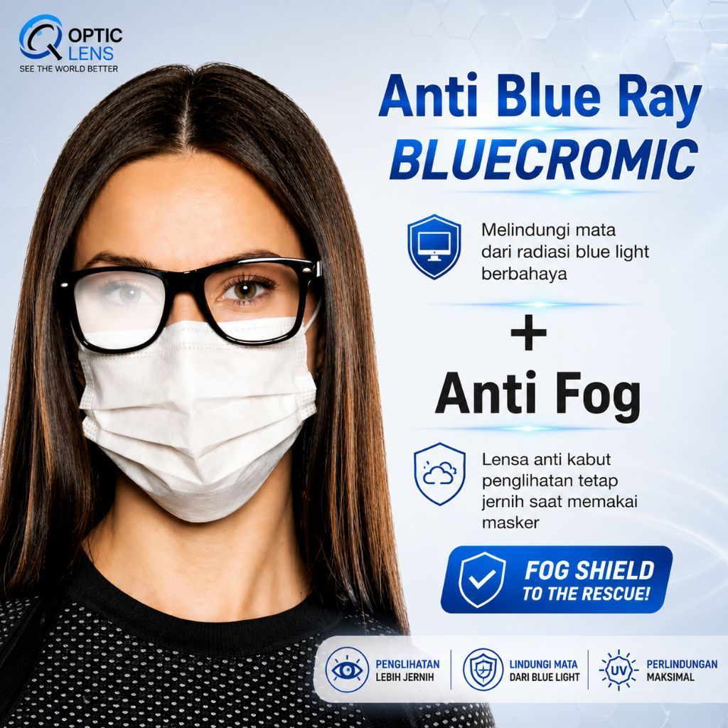 Lensa Bluecromic Optifog/Anti embun