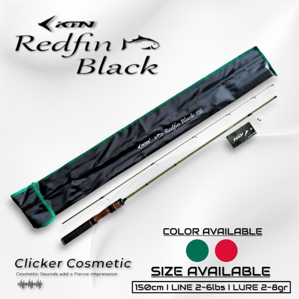 Joran Pancing Carbon KATANA REDFIN BLACK - Clicker Cosmetic, Slim & Tough Tip, Material Carbon Solid