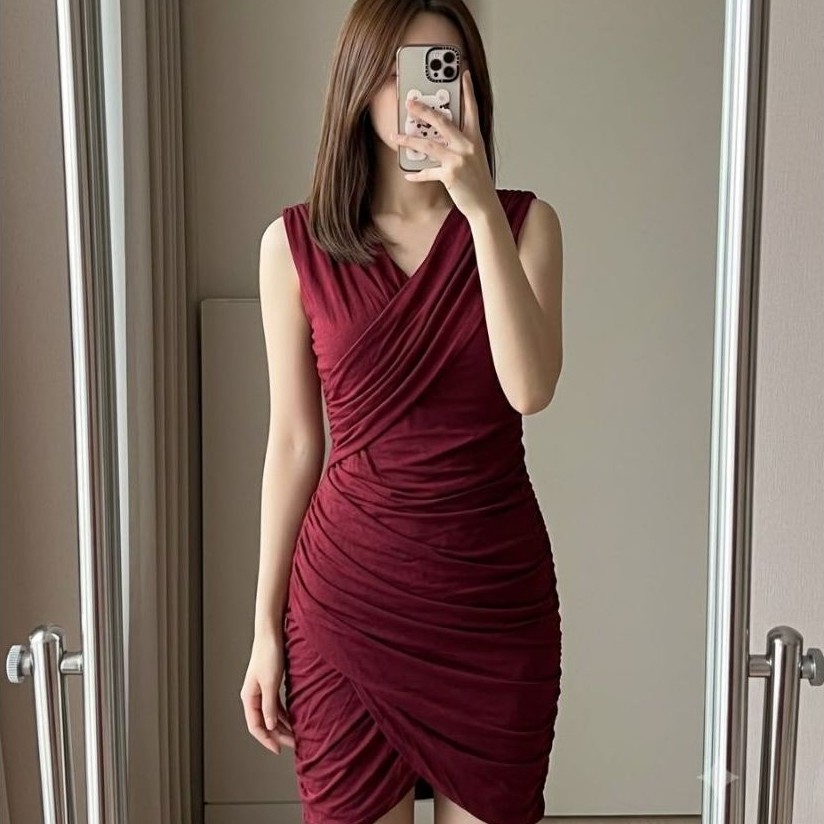 JIGOTT Maroon Dress Bodycon
