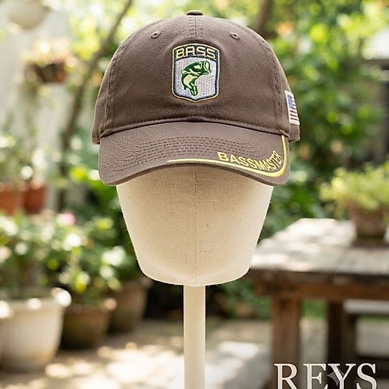 Topi Bassmaster B.A.S.S. Fishing US Flag Brown Strapback Second Original
