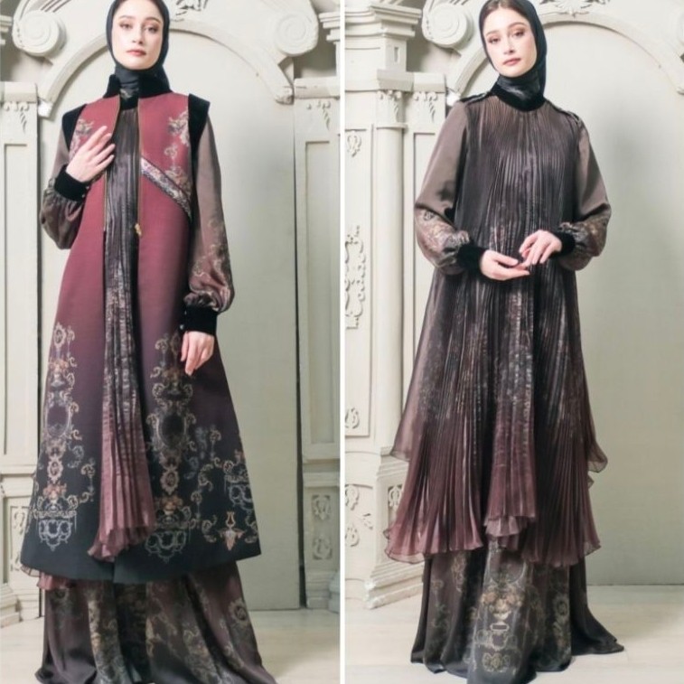 Abaya set hijab renka by LVA syari