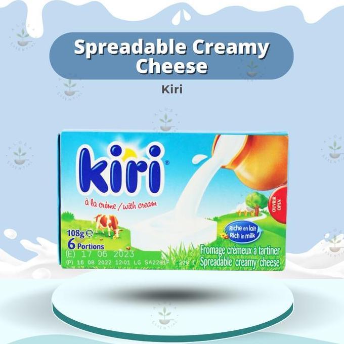 Keju Kiri Cream Cheese 108Gr - Keju Kiri Mpasi Bayi - Kiri Cheese - Keju Halal - Keju Mpasi  - Snack