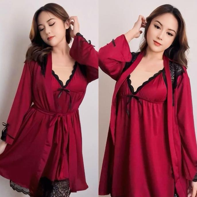Linge- Wildnod - Benita S - 7Xl (Ld 70-160Cm) Nhtdress & Kimono
