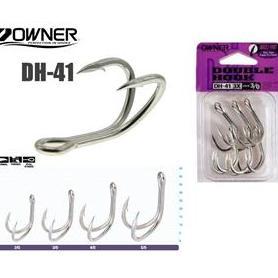 DOUBLE Hook OWNER "DH-41 (3X STRONG)" (Color SILVER)