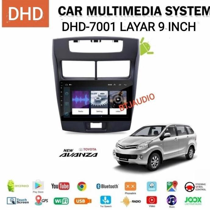 Wexx- Head Unit Tape Tv Mobil Android Merk Orca Skeleton Dhd Untuk Toyota New Avanza & Daihatsu New 
