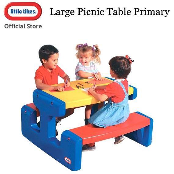 Bestgood- Little Tikes Large Picnic Table Primary