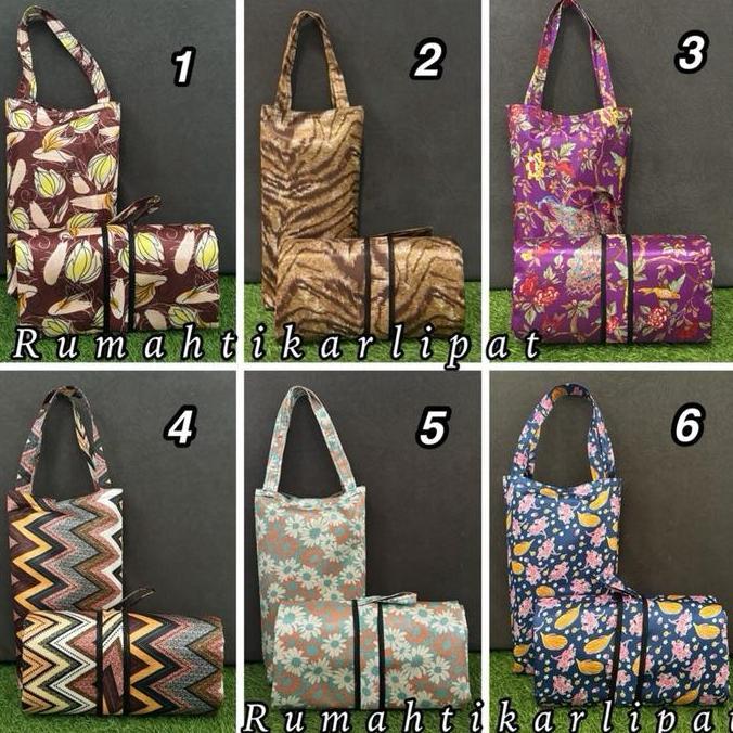 Sendwah- Tas + Tikar 200X150 / Tas & Tikar Standar 200X150 / Tikar Tas Mikrosatin 200X150