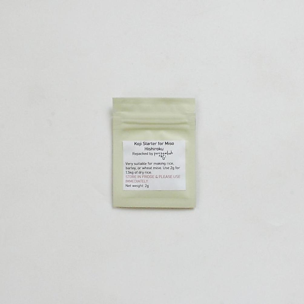 Premium Quality Hishiroku Miso Koji Starter (Aspergillus Oryzae), Repacked 2G