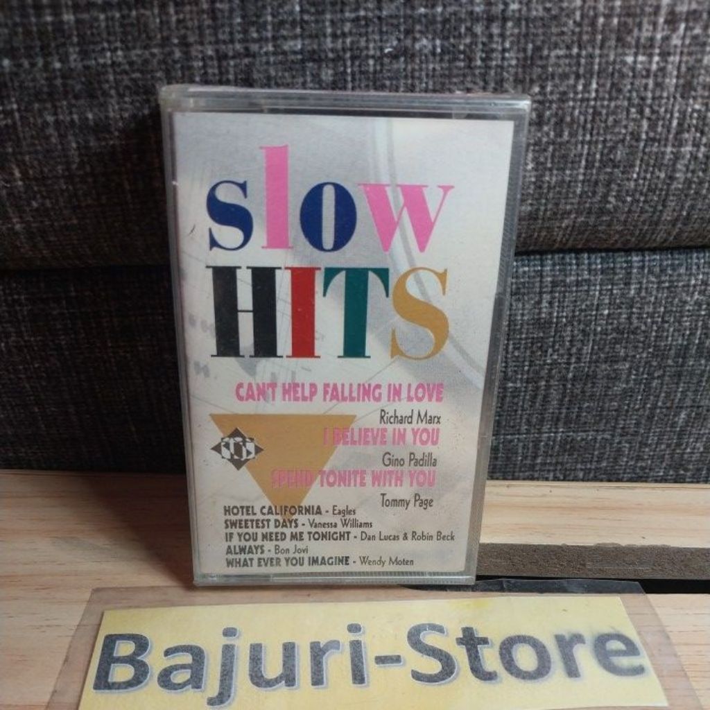 Kaset Pita "Slow Hits"/Singer : Richard Marx,Gino Padilla,Tommy Page,Eagles,Vanessa Williams,Dan Luc