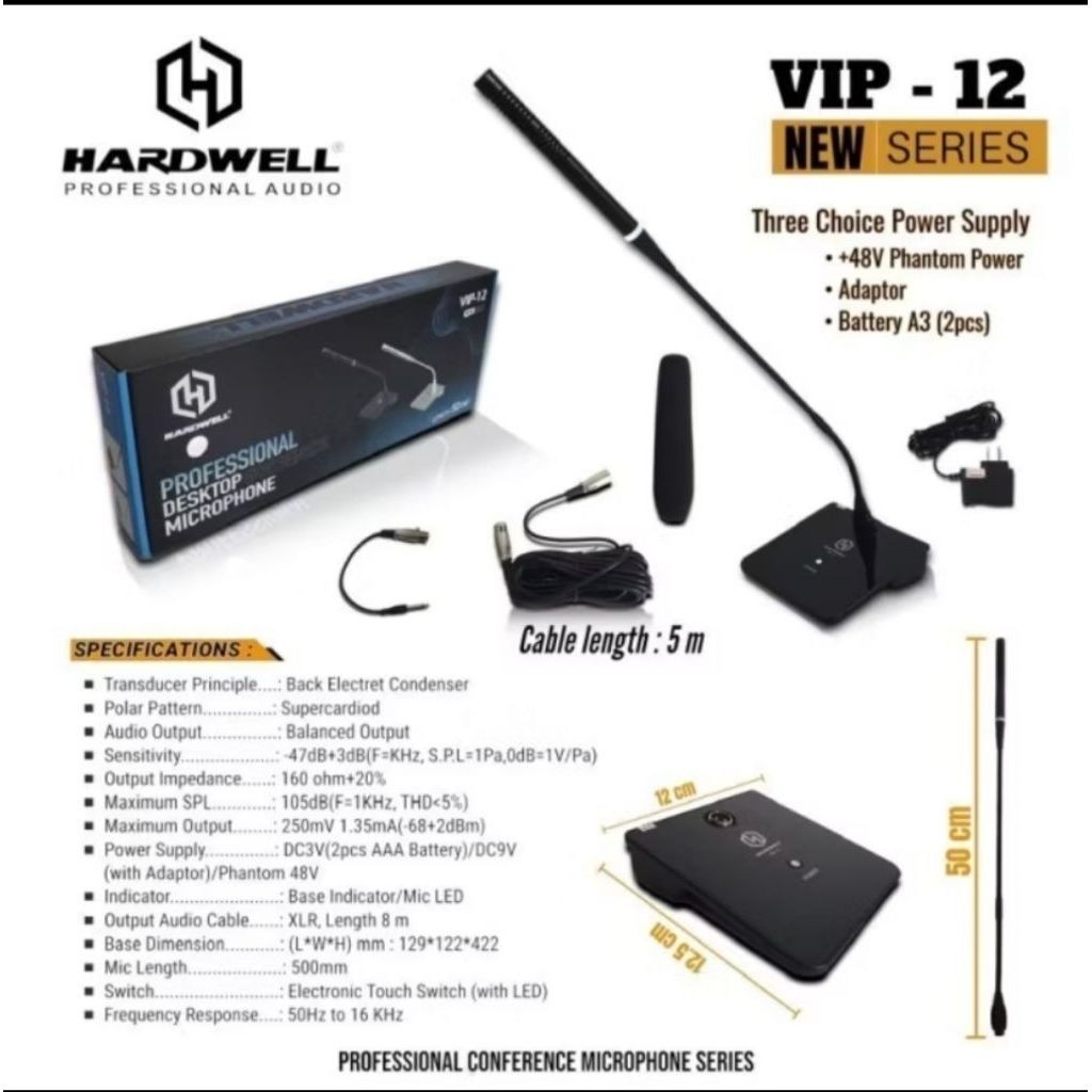 Mic Podium Meja Hardwell VIP 12
