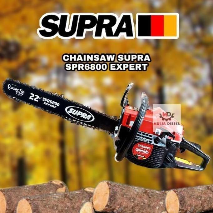 MEHJAPCHA TERLARIS SUPRA SPR-6800 Chainsaw 22inch By Pro Quip Expert - Mesin Potong Pohon
