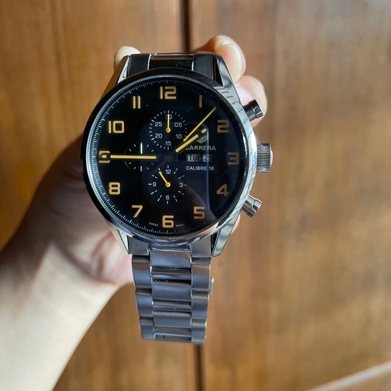 JAM TANGAN PRIA TAG HEUER CARRERA CALIBRE 16 DAY DATE AUTOMATIC CV2A1ABq