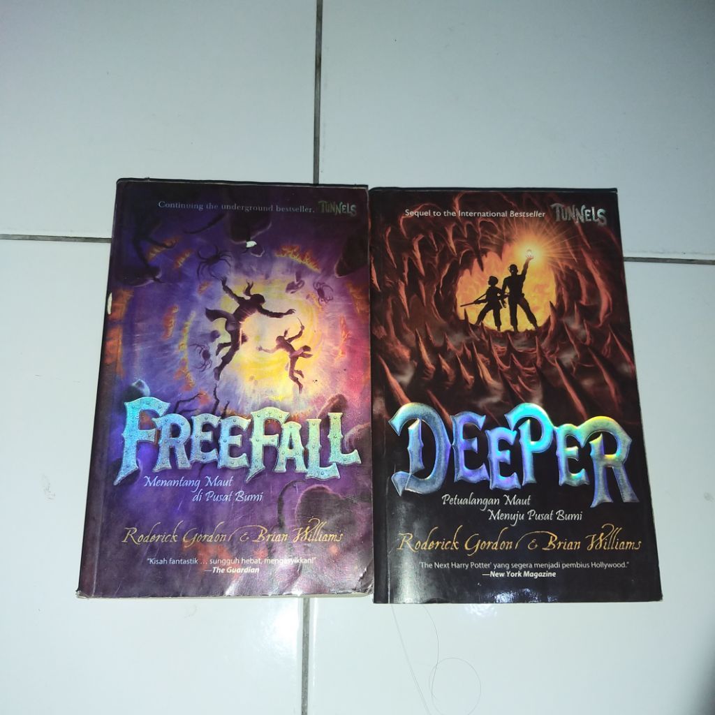 FreeFall & Deeper - Roderick Gordon & Brian Williams - Paket 2 Buku Tidak Dijual Terpisah - Bahasa I