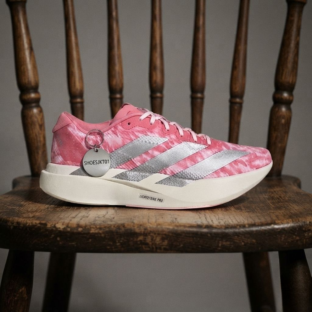 Sepatu Lari Adizero Evo SL Pink Larva Original