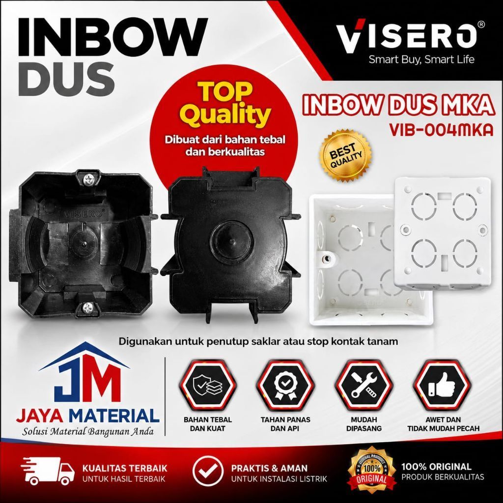 [Visero]Inbow dus Kotak Hitam&Putih/Mangkok Listrik/Inbow doos/IB Dus MKA Kotak Bulat Hitam&Putih